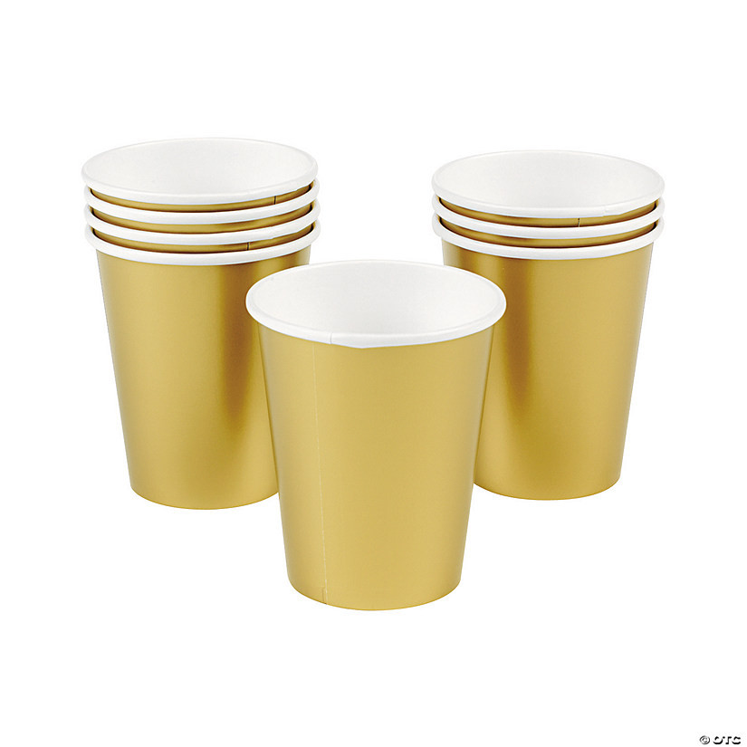 9 oz. Solid Color Disposable Paper Cups - 24 Ct. | Oriental Trading Company