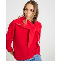 River Island Womens Red Triangle Knitted Rib Scarf | River Island UK & IE