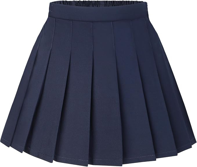 Girls Pleated Mini Skirt High Waist Tennis School Uniform Skirts | Amazon (US)