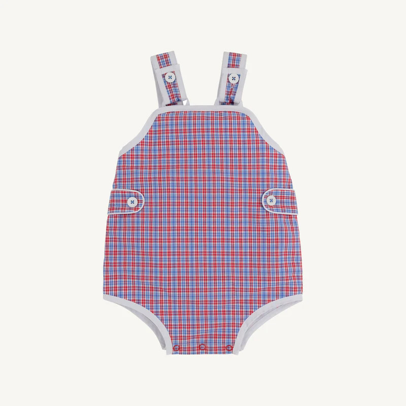 Skipper Sunsuit - Lawn Party Plaid | The Beaufort Bonnet Company