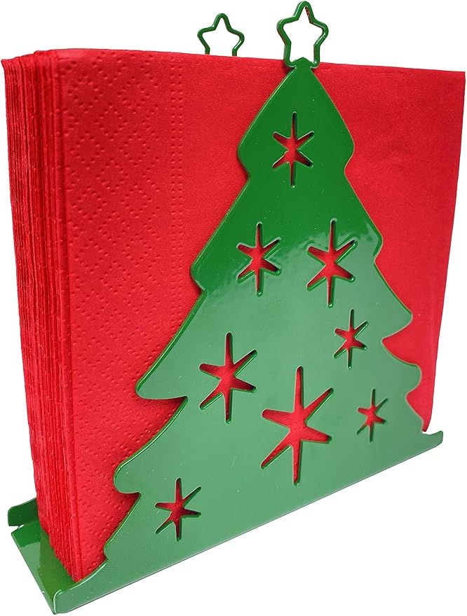 Napkin Holders for Tables – Christmas Tree Design for Christmas Decorations, Napkin holders for... | Amazon (US)