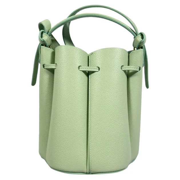 Polene Numero Huit Mini Bag in Green Leather | Shop Simon