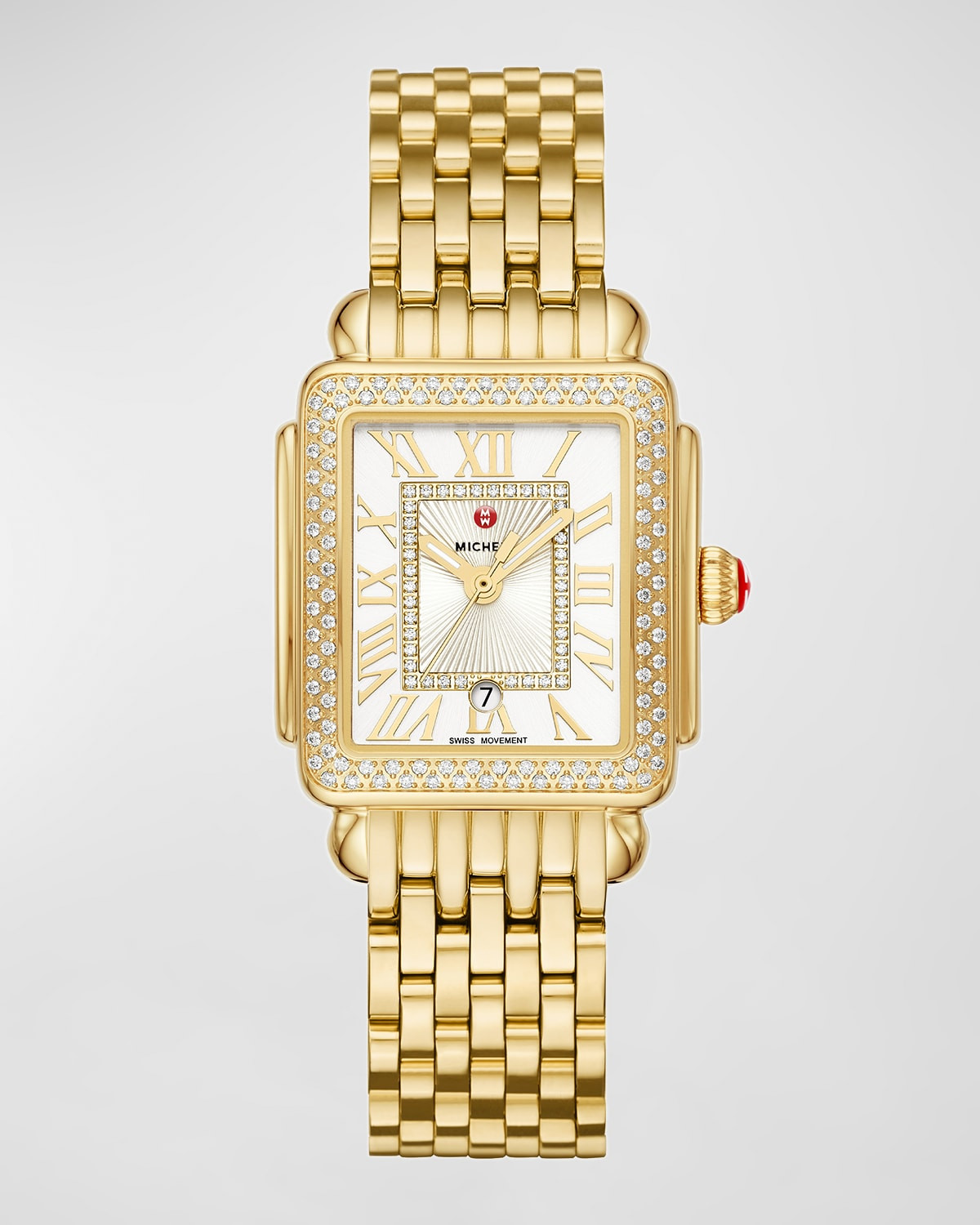 Deco Madison Mid Diamond Watch, Gold | Neiman Marcus