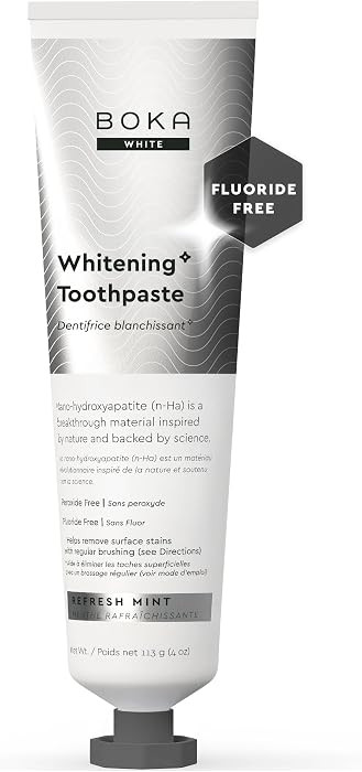 Boka Fluoride Free Toothpaste, Nano Hydroxyapatite Toothpaste, Appropriate for Sensitive Teeth, f... | Amazon (US)