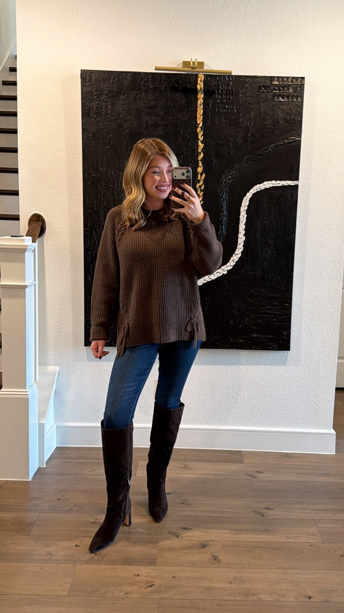 Church outfit. Medium sweater and size 28 jeans 

#LTKootd