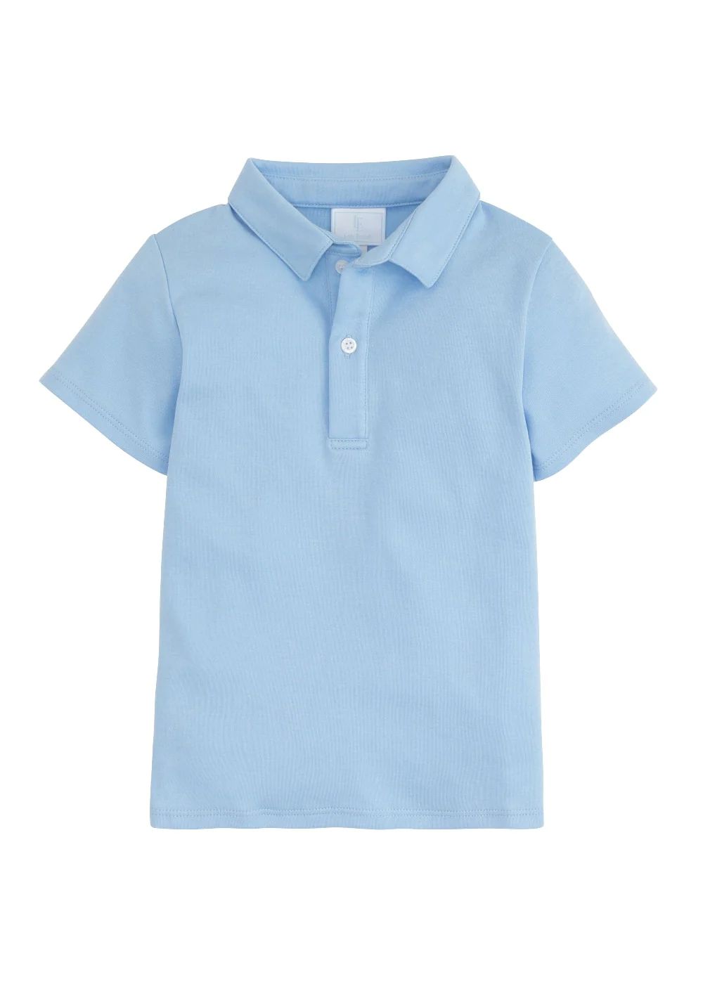 Short Sleeve Solid Polo - Light Blue | Little English