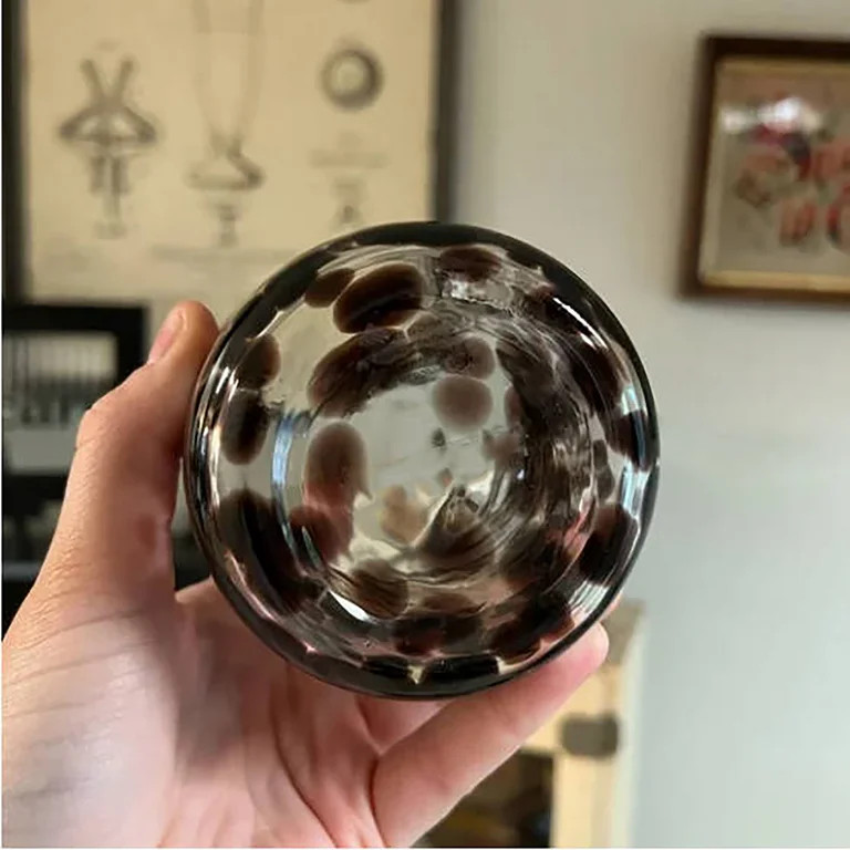 2 Pcs 14 Oz Halloween Glass Cups, Hand Blown Drinking Cups with Cute Spooky Ghost Patterns, Black... | Walmart (US)