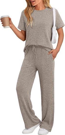 LILLUSORY Lounge Sets for Women 2 Piece Matching Summer Travel Outfits Sets 2026 | Amazon (US)