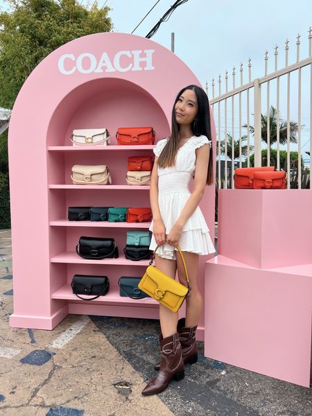 Loving the Coach Tabby Bag! Comes in a variety of colors & some are on sale! :)

#whitedress #summerdress #luxurybag #purse #summeroutfit #summerstyle #coachbag #coachtabby #designersale #cowboyboots 

 Tags - 
White dress, summer dress, coach, luxury bag, purse, summer outfit, summer style, eras tour outfit, coach bag, coach tabby, designer sale, designer bag, ysl, prada, gucci, cowboy boots, boots, summer shoes 

#LTKsalealert #LTKitbag #LTKshoecrush