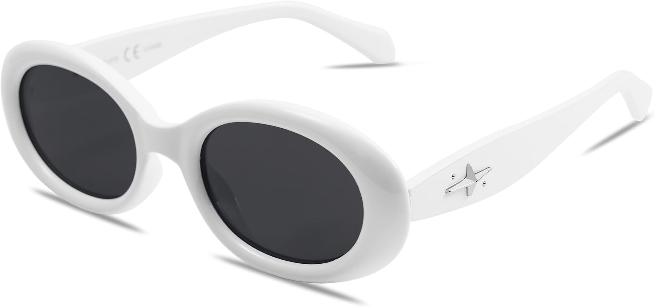 SOJOS Small Retro Oval Polarized Sunglasses for Women Men 90s Vintage Small Face UV400 Protection... | Amazon (US)