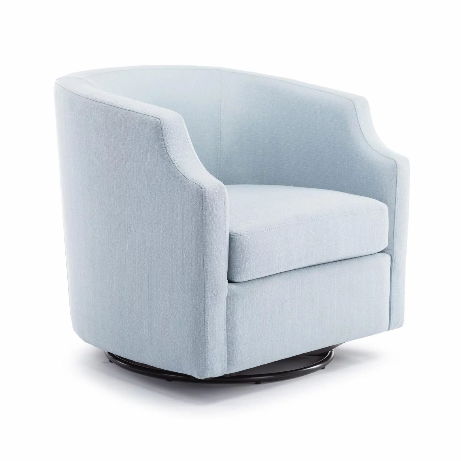 Infinity Linen Swivel Barrel Chair - Walmart.com | Walmart (US)