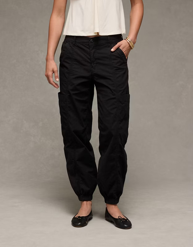 AE Snappy Stretch High-Waisted Baggy Cargo Jogger | American Eagle Outfitters (US & CA)