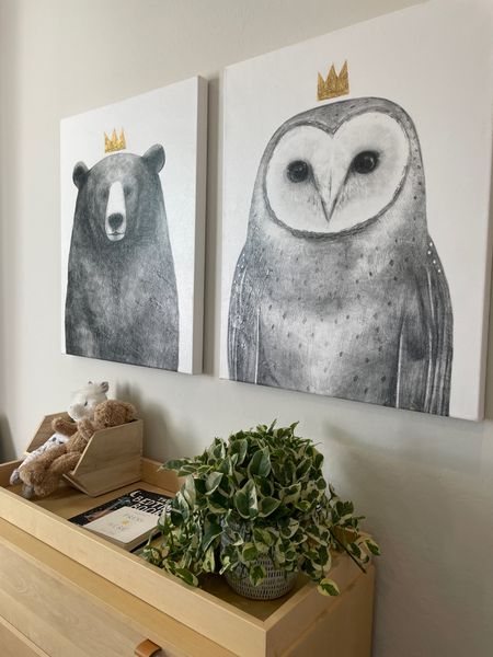 #nursery #baby #babytoom #nurserydecor #goldcrown #wallart #kidsroom #kidsdecor #bearwalart #owlwallart #nurserywallart #babygift #animals #classichome #classicnursery

#LTKFind #LTKkids #LTKbaby