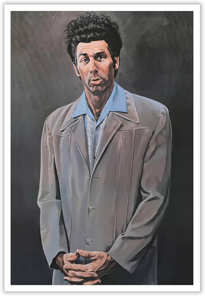 OKIka Seinfeld Poster Cosmo Kramer Portrait Canvas Wall Art TV Show Art Prints Aesthetic Wall Dec... | Amazon (US)