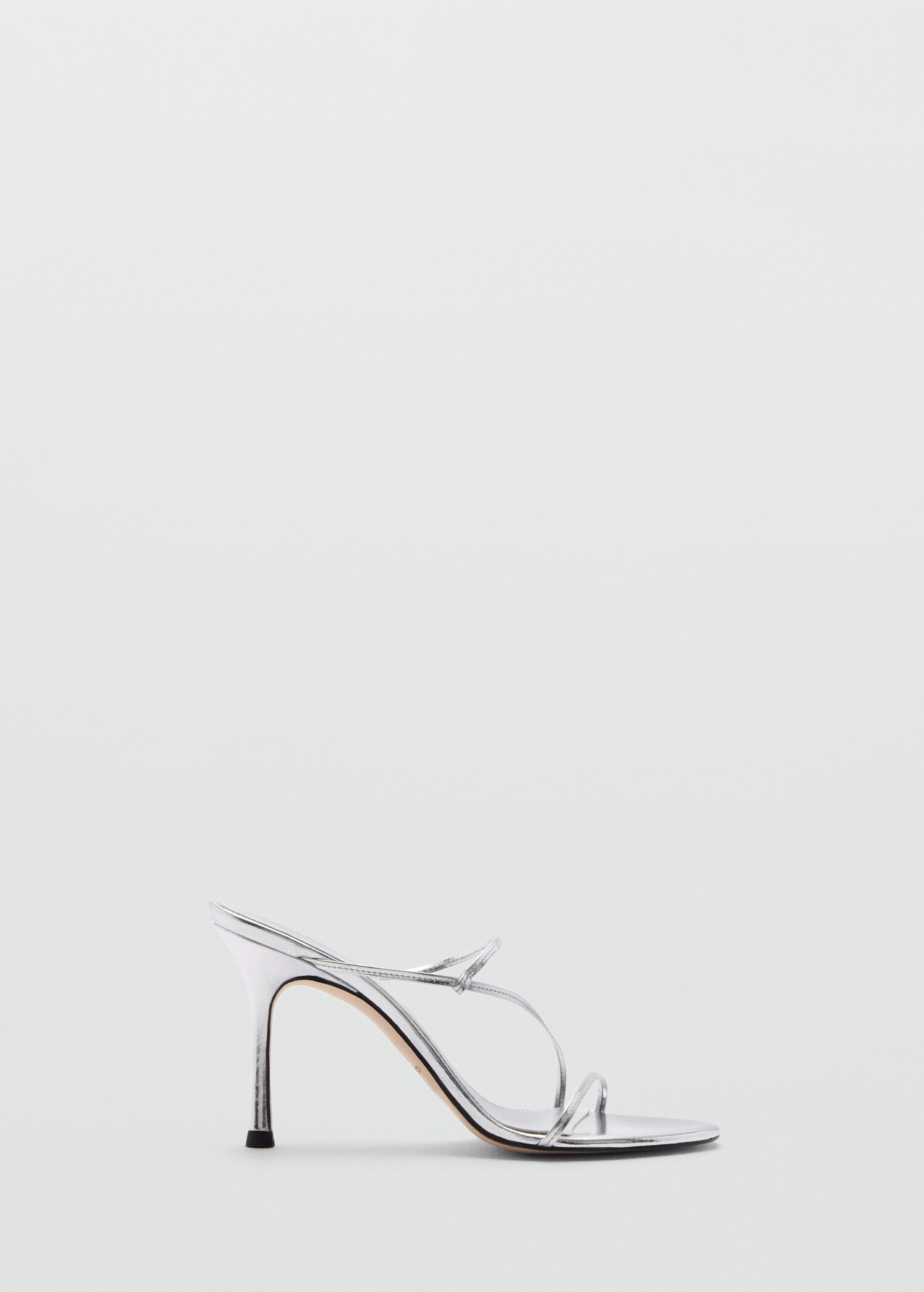 Lederriemensandale mit Absatz | MANGO (DE)