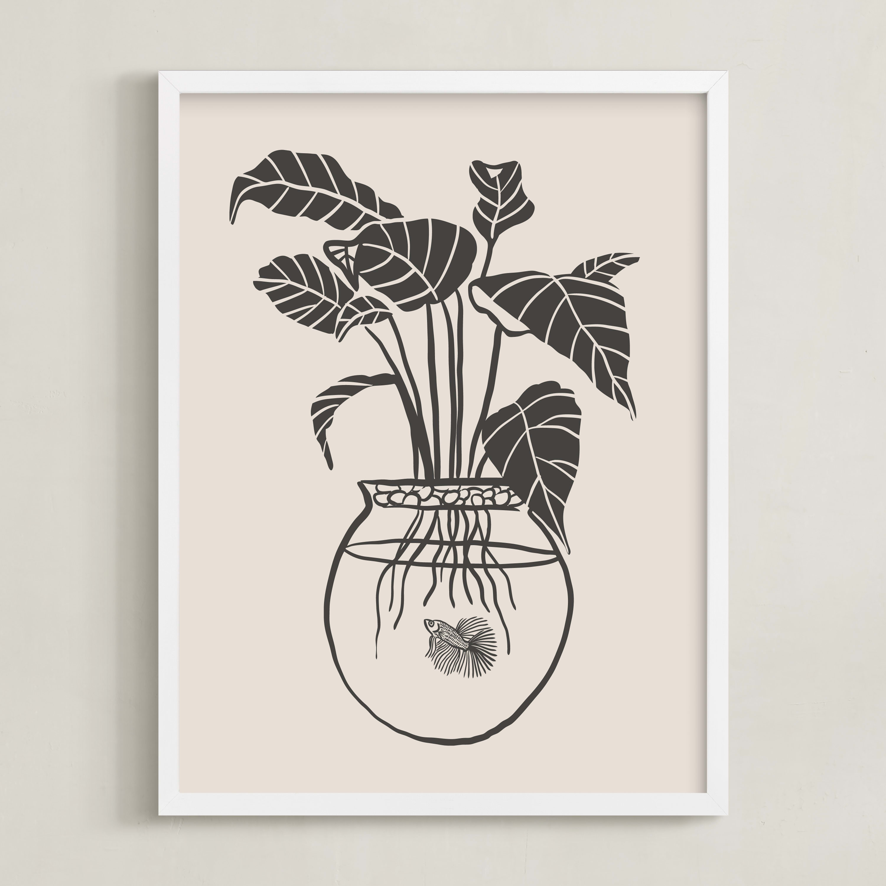 "Betta Fish" - Drawing Limited Edition Art Print by Stefanie Lane. | Minted