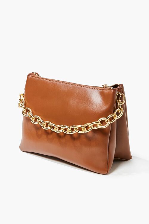 Chain Faux Leather Crossbody Bag | Forever 21 (US)