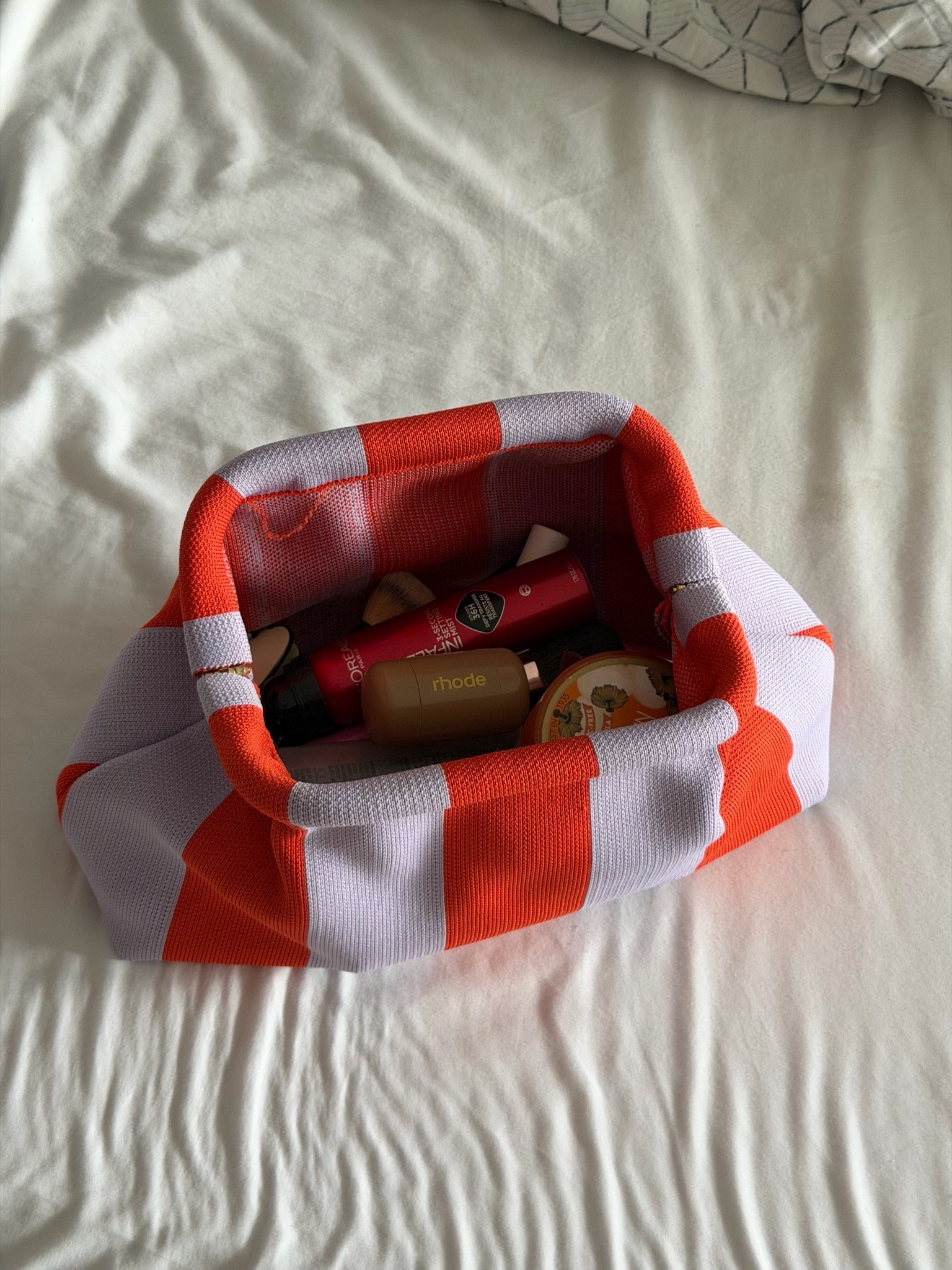 Cute makeup bag and travel bag - I like to keep this in my car! Found it on Amazon