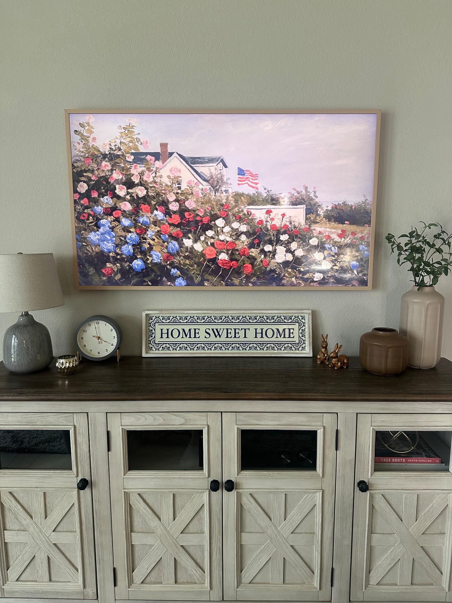 The perfect Samsung frame tv art for the fourth 🇺🇸 Independence Day Frame TV Art, 4th of July Art, American Flag, Coastal Garden, Summer Art for TV, USA Oil Painting, Digital Download

#LTKHome #LTKFindsUnder50 #LTKSeasonal