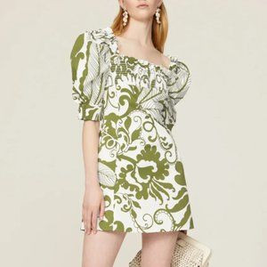 La DoubleJ Printed Puff Sleeve Mini Dress size small | Poshmark