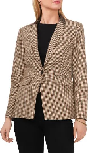 Vince Camuto Plaid One-Button Blazer | Nordstrom | Nordstrom