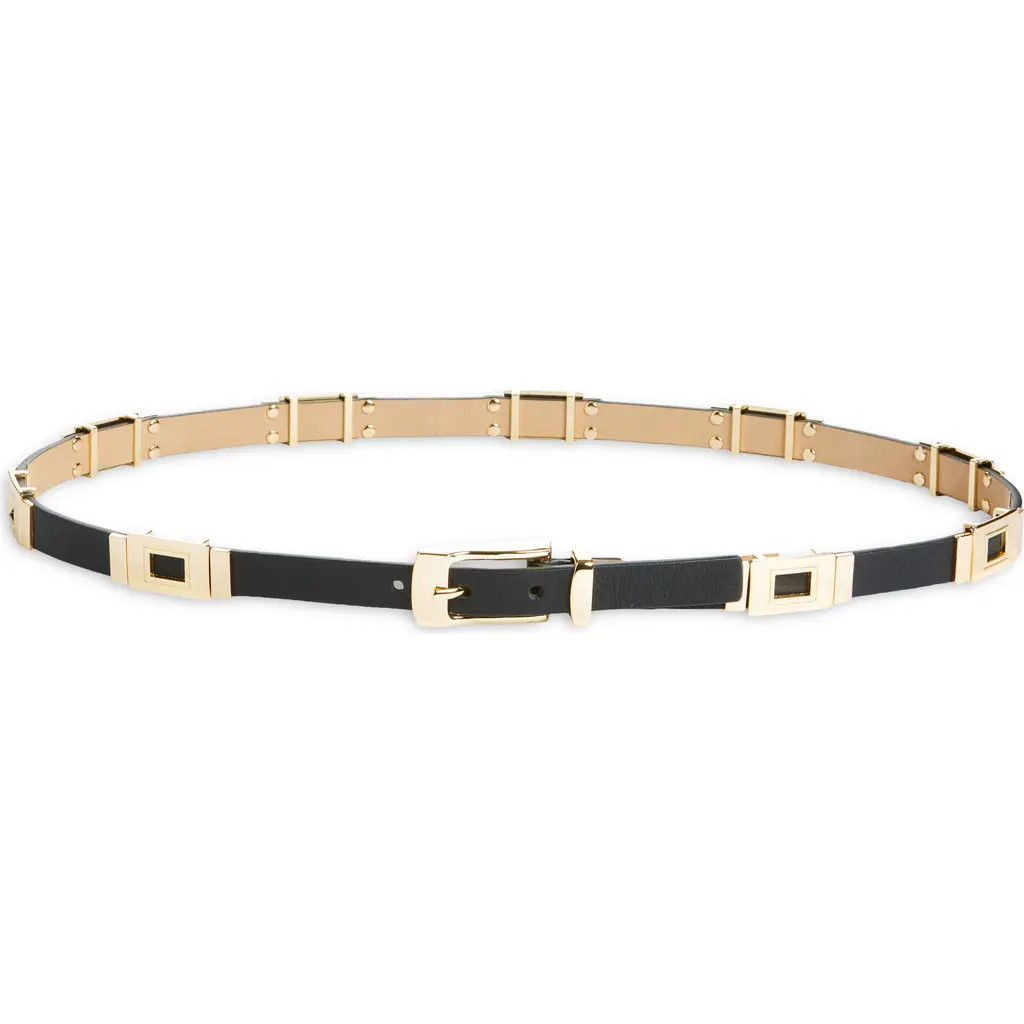 B-Low the Belt Roma Leather Belt in Black Gold at Nordstrom Rack, Size X-Small | Nordstrom Rack