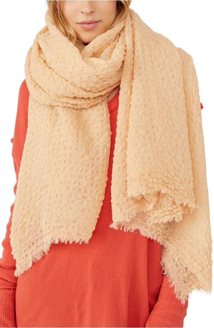 Cotton Waffle Blanket Scarf | Nordstrom Canada