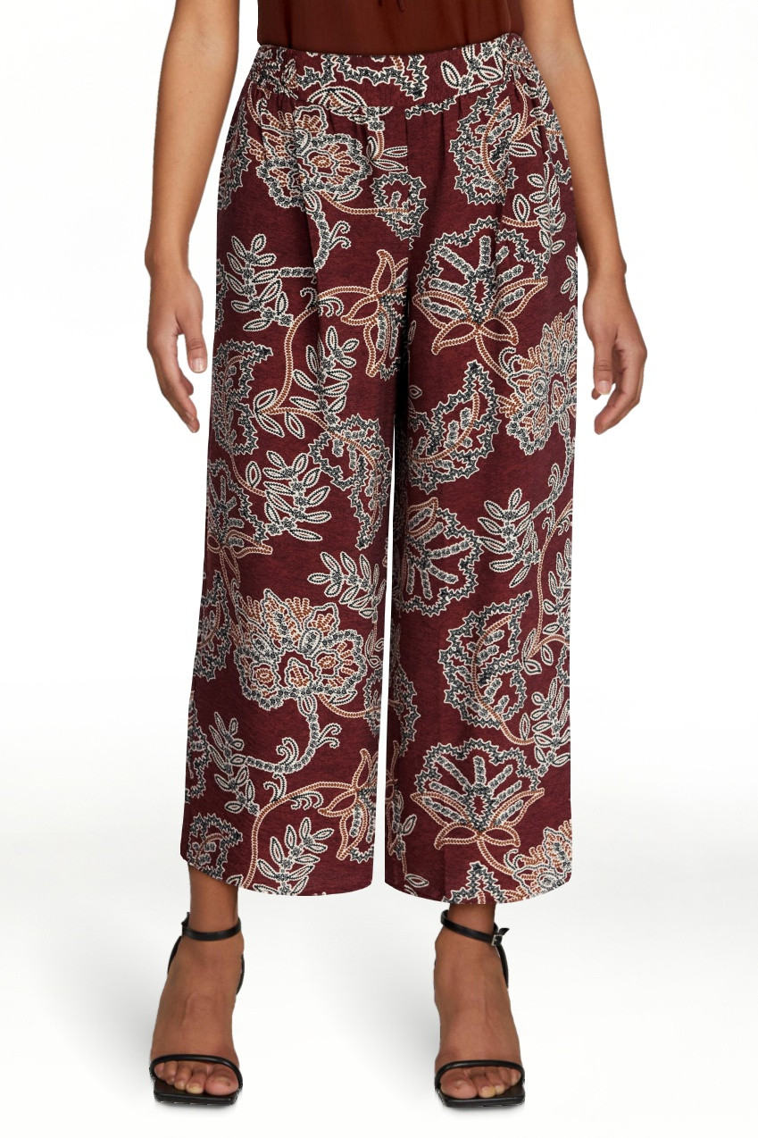 Time and Tru Women's Wide Leg Print Pants, Sizes XS-XXXL | Walmart (US)