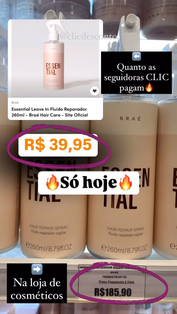 A black das blacks veio com tudo e a BRAE arrebentou💥💥💥
4 produtos que a gente ama com super promoção + cupom secreto que faz milagre: compre 1 ganhe outro😱🔥 isso mesmo!!!
🏷️ cupom exclusivo: PROMOLTK10
Adicione 1 produto no carrinho, acrescente o cupom, e vai aparecer a outra unidade como brinde😍

Só hoje 17/11

#LTKbrasil #LTKbeleza #LTKpromo