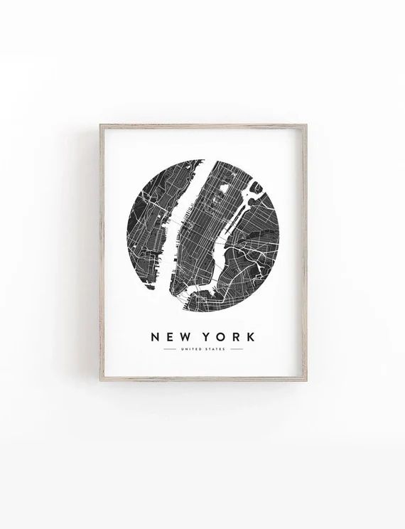New york city print new york map new york new york city | Etsy | Etsy (US)