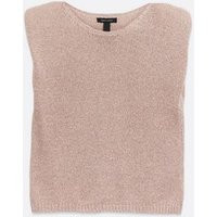 Rose Gold Metallic Knit Sleeveless Vest Jumper New Look | New Look (UK)