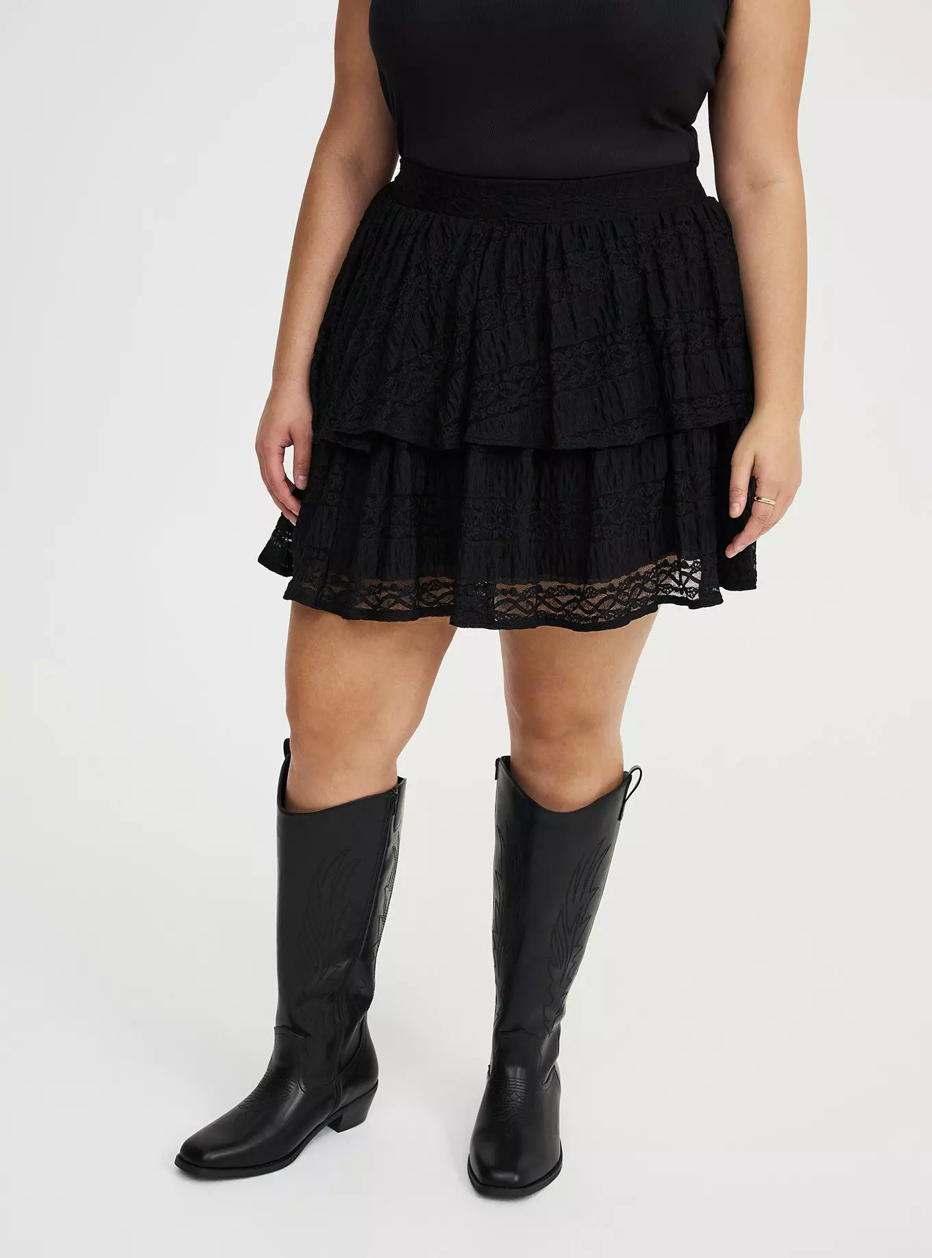 Ruffle Lace Mini Skirt | Torrid (US & Canada)