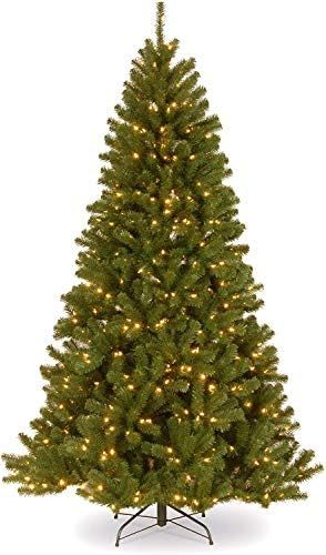 National Tree Company Pre-Lit Artificial Full Christmas Tree, Green, North Valley Spruce, White L... | Amazon (US)