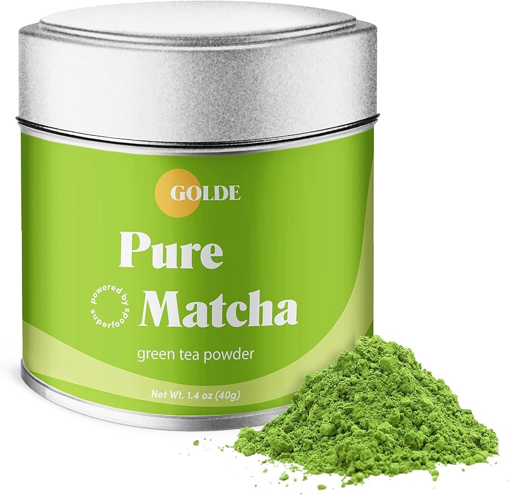 Golde Pure Matcha | Ceremonial Grade Matcha Green Tea Powder | Superfood (40g Tin) | Amazon (US)