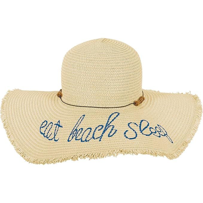 Amscan Eat Beach Sleep Straw Hat, 17 Inches by 5 Inches | Amazon (US)