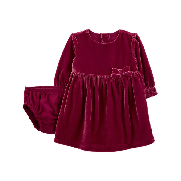 Carter's Child of Mine Baby Girl Dress, 2-Piece, Sizes 0/3-24 Months | Walmart (US)