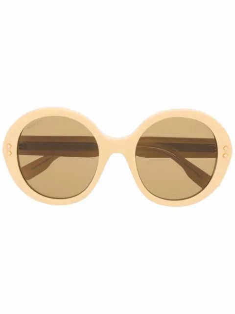 Gucci Eyewear round-frame Suglasses - Farfetch | Farfetch Global