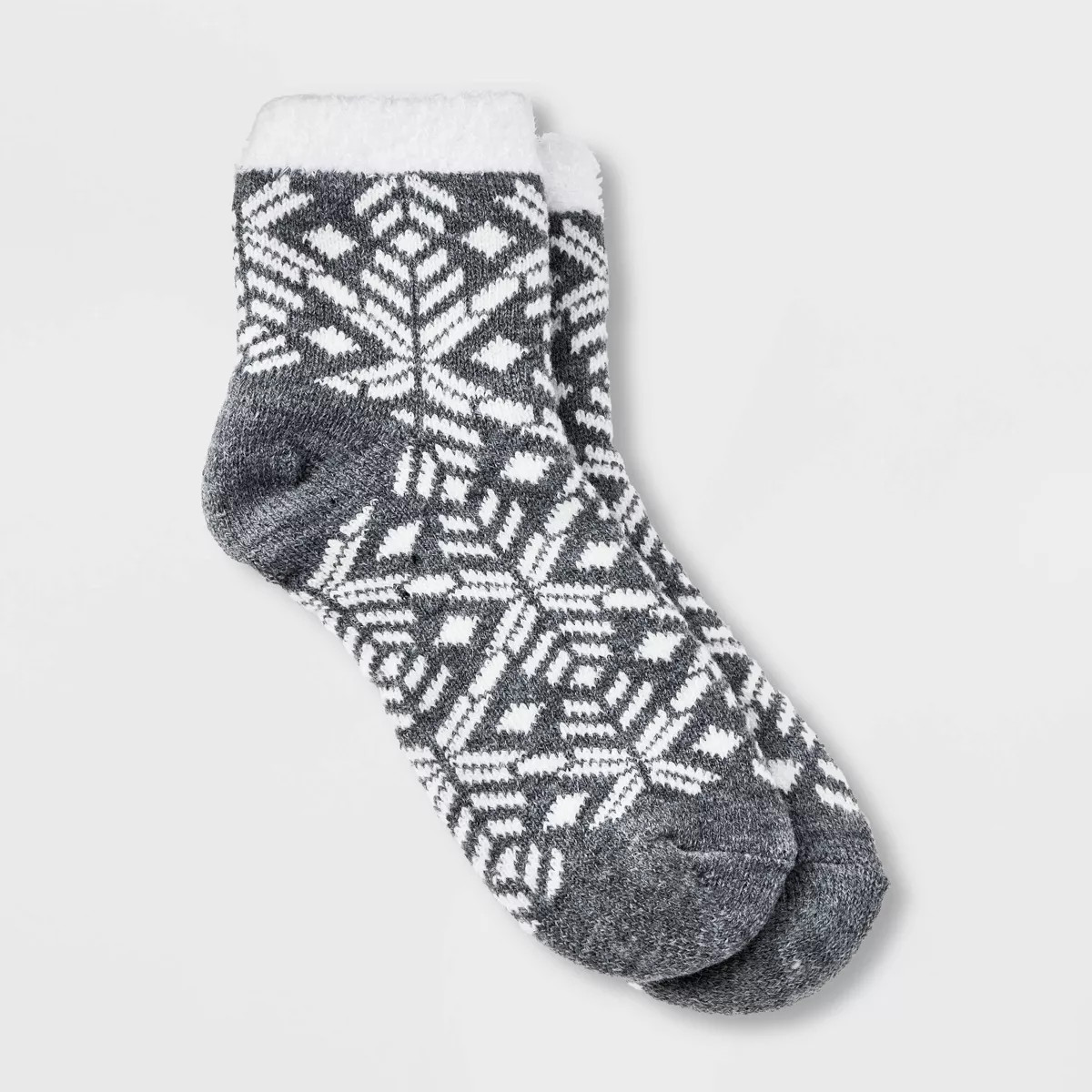 Women's Geo Print Double Lined Cozy Ankle Socks - A New Day™ 4-10 | Target