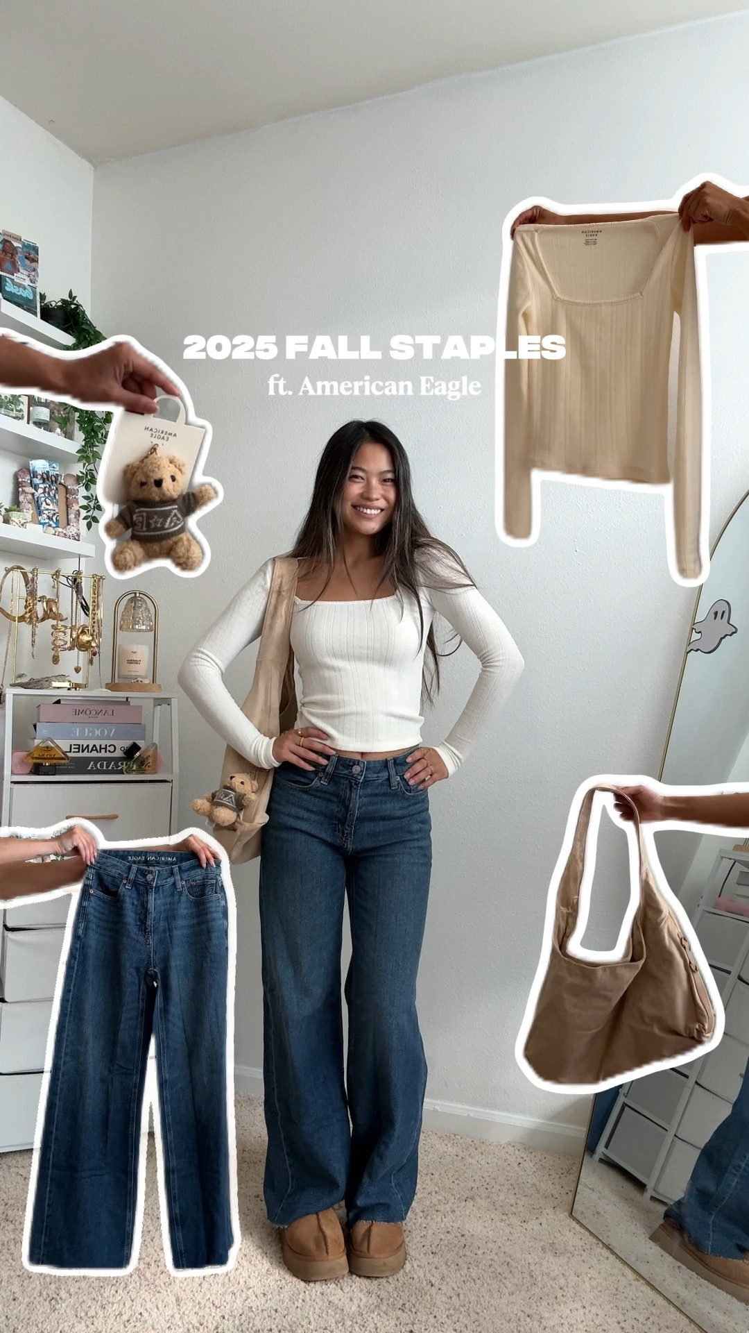 1 pair of jeans, endless fall looks 🍁 #AEJeans #AEPartner 

#LTKFindsUnder100 #LTKU #LTKSeasonal