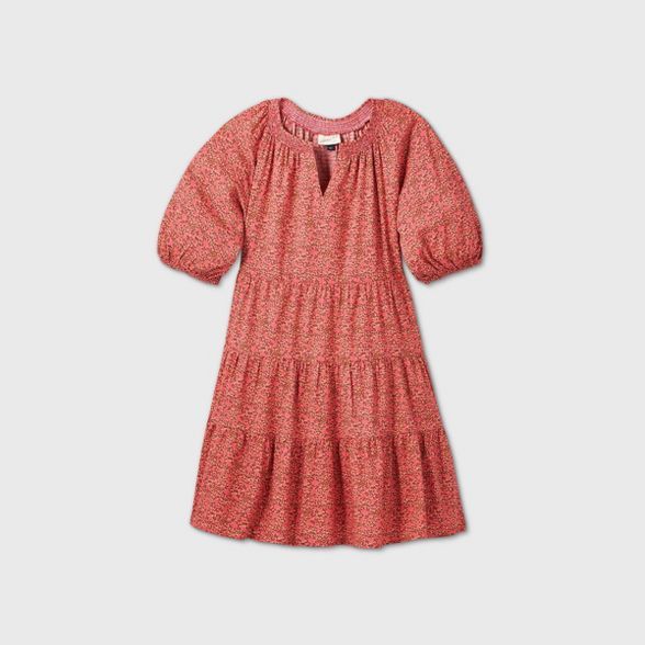 Women's Puff Sleeve Tiered Babydoll Dress - Universal Thread™ | Target