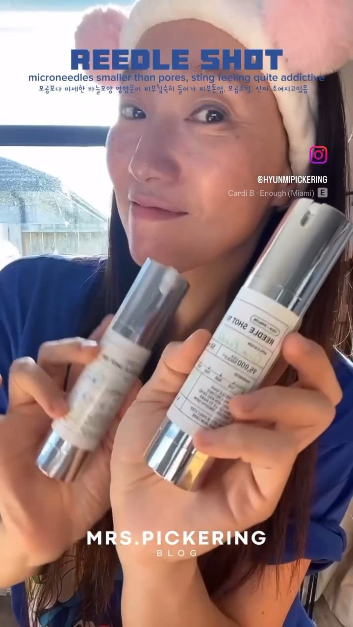 Sting feeling is quite addictive♥️
It is the ONE🤩 Next day you can see your pore getting more close😱 sooooo goooooood and all the dark spots getting lighter 🤩🤩🤩

I will try 300 700 1000 soon
So exciting 🫧
——-
50 allday
100 for everyday
300 once in 3 days
700 / 1000 once in 7 days
——-
This is MEGA VIRAL in KOREA at the moment, AKA no need device essence🔥

[Info from @oliveyoung_global]
☑️Ingredients in the form of microneedles smaller than pores are absorbed into dull skin as it gets stimulated to improve the condition.
Deeper, faster, and better absorption has been proven through clinical trials.
☑️The ingredients for Cica Reedle in Reedle Shot change color to light brown after refining as the Centella Asiatica Extract impregnation process, which is VT‘s proprietary process, has been added.

Korean No.1 Health & Beauty Store
OLIVEYOUNG GLOBAL
Now Worldwide Shipping ✈️

I add some Yesstyle VT products not in OliveYoung Global as well🫧

#LTKaustralia #LTKeurope #LTKbeauty
