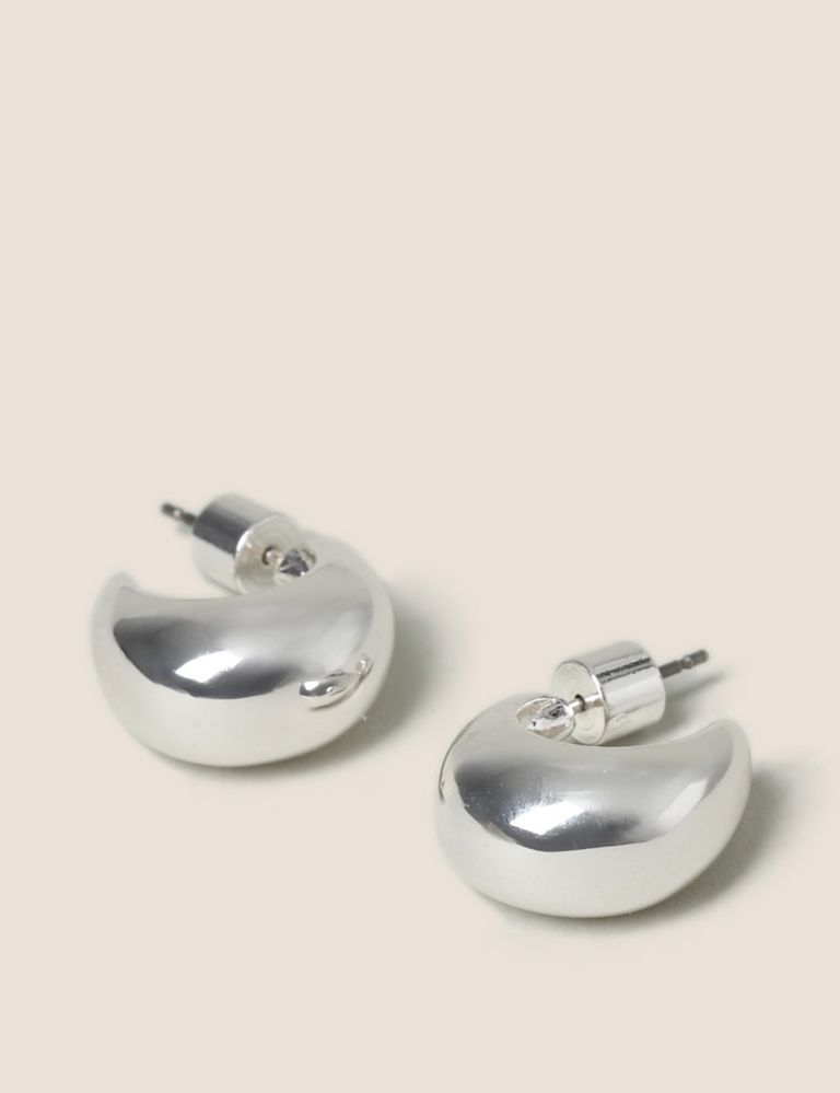 Autograph Silver Dome Hoop Earrings | Marks & Spencer (UK)