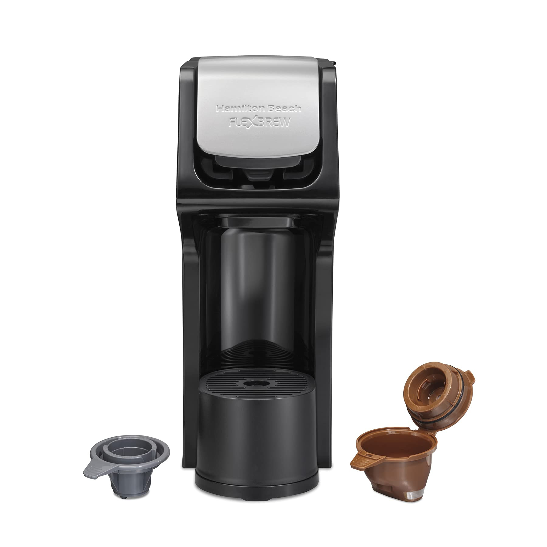 Hamilton Beach 49900 FlexBrew Single-Serve Coffee Maker Compatible with Pod Packs and Grounds, 8 ... | Amazon (US)