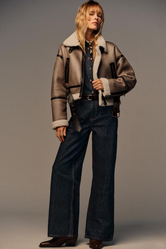 SHORT DOUBLE-FACED JACKET | Zara UK