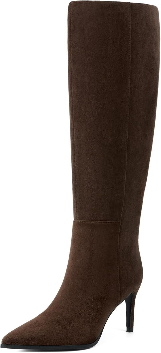 Women's Knee High Boots, Pointed Toe Tall Boots,Stiletto Heel | Amazon (US)