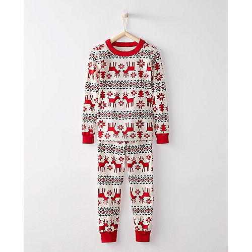 Kids Long John Pajamas In Organic Cotton | Hanna Andersson