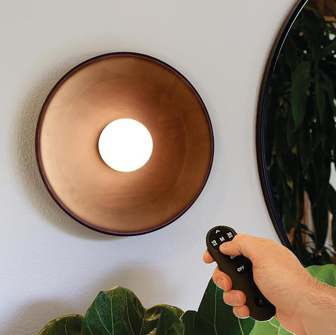 Wood Wireless Battery Operated Wall Sconce Light – Magnetic and Rechargeable Wall Lights with R... | Amazon (US)