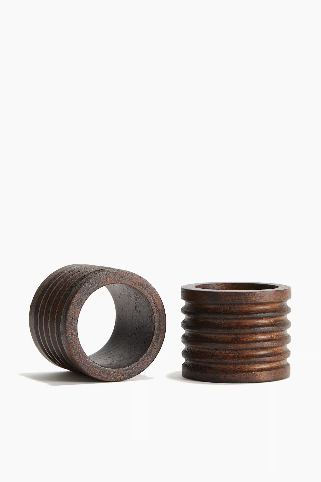 2-pack mango wood napkin rings - Brown - Home All | H&M GB | H&M (UK, MY, IN, SG, PH, TW, HK)