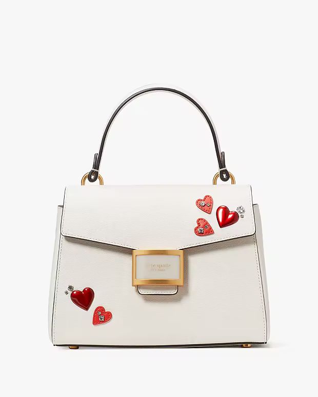 Katy Heart Embellished Small Top-handle Bag | Kate Spade (US)