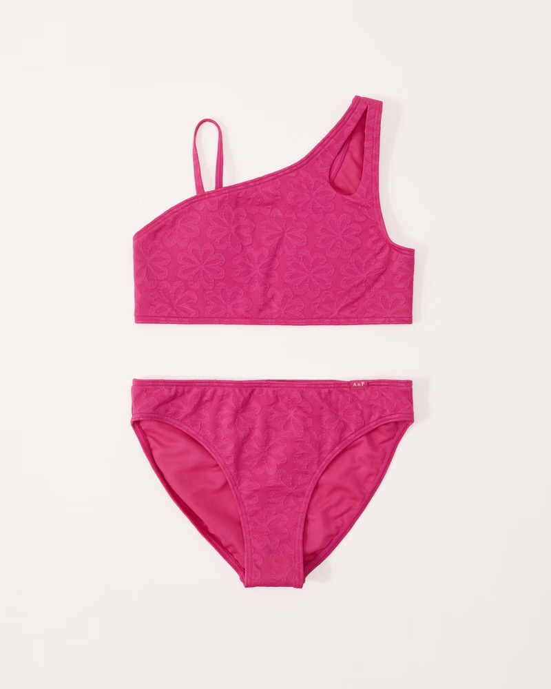 asymmetrical one-shoulder two-piece swimsuit | Abercrombie & Fitch (US)